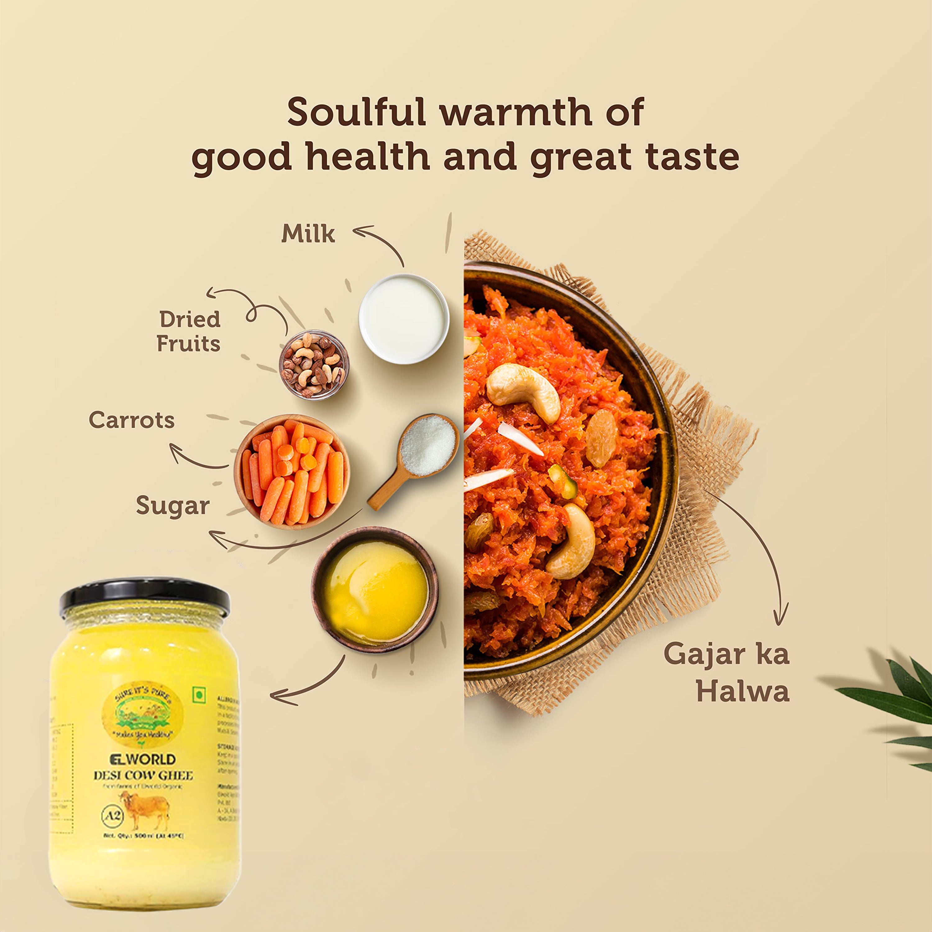 Indulge in the Classic Gajar ka Halwa with Elworld Organic Ingredients