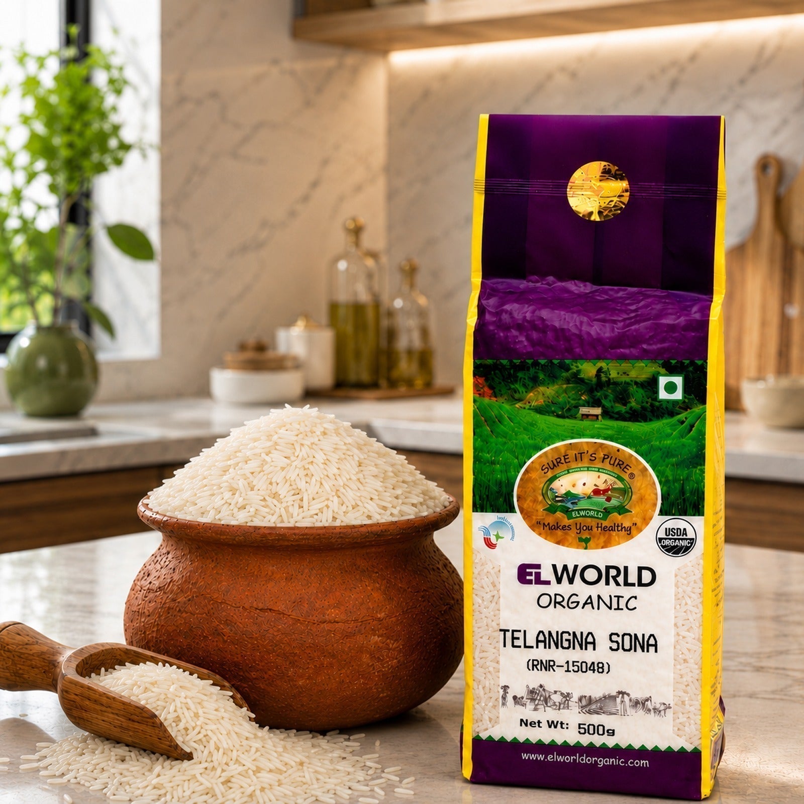 Telangana Sona Rice Benefits: Why It’s Better Than Basmati? - Elworld Organic