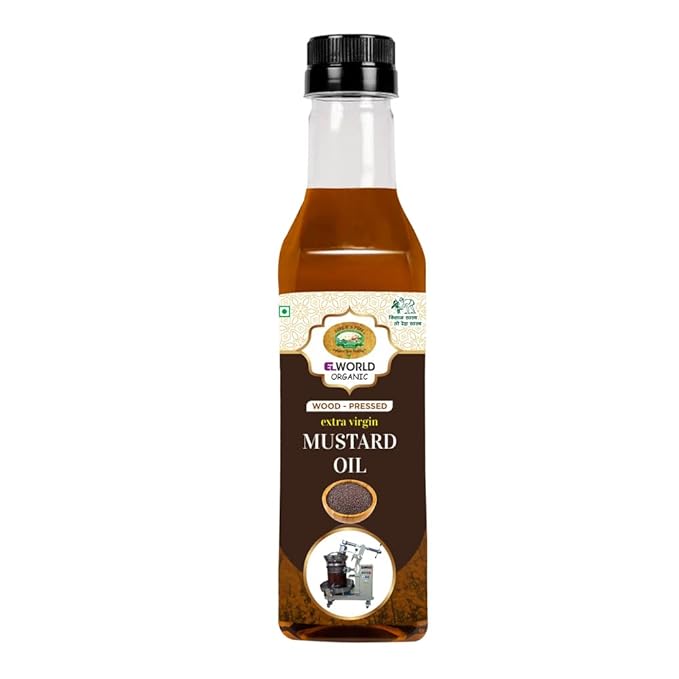 ELWorld Agro & Organic Wood Pressed Extra Virgin Mustard Oil 500 ml