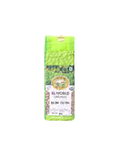 ELWORLD ORGANIC WHITE KIDNEY BEANS (RAJMA CHITRA)-500 G