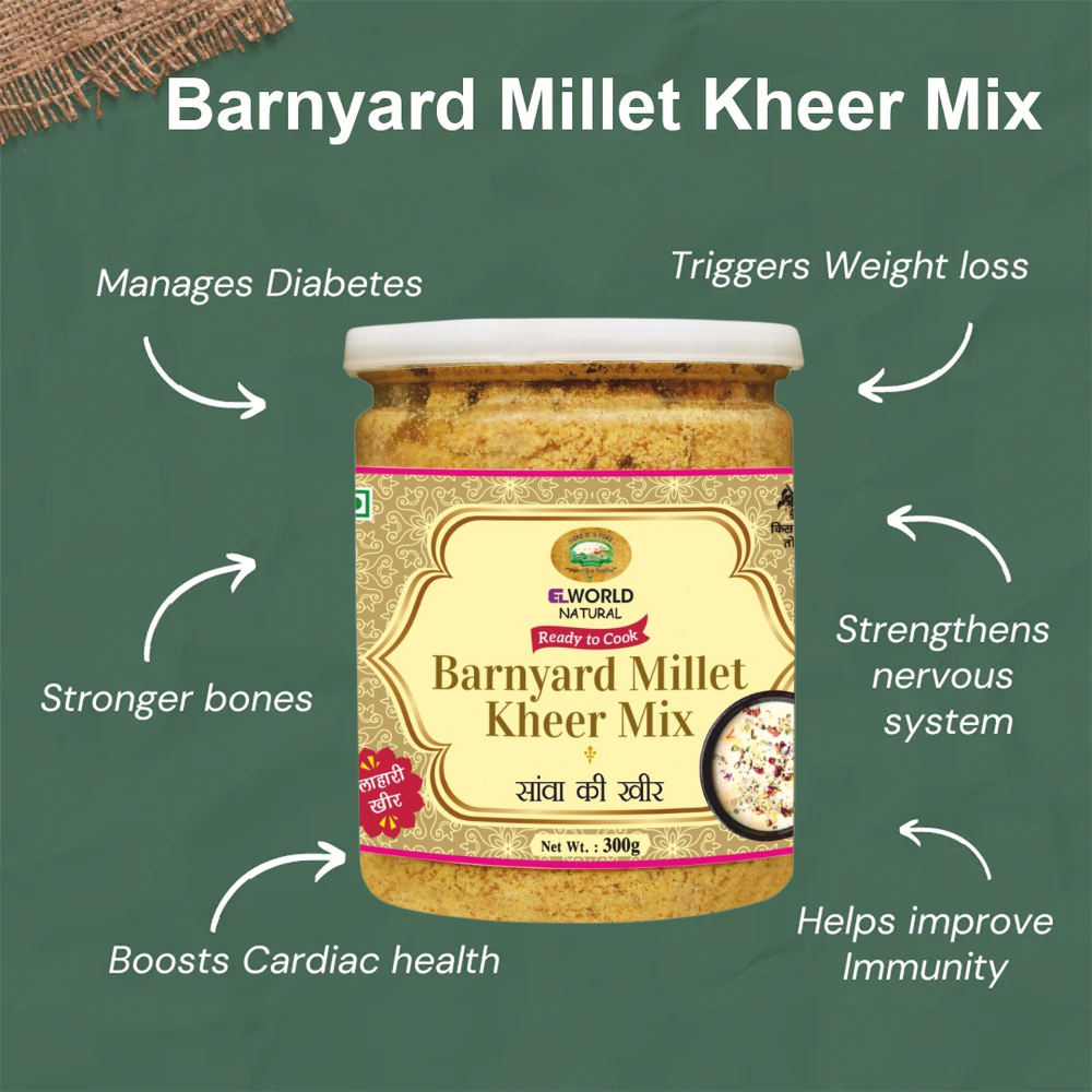 Elworld Agro & Organic Food Products Barnyard Millet Kheer Mix 300 g