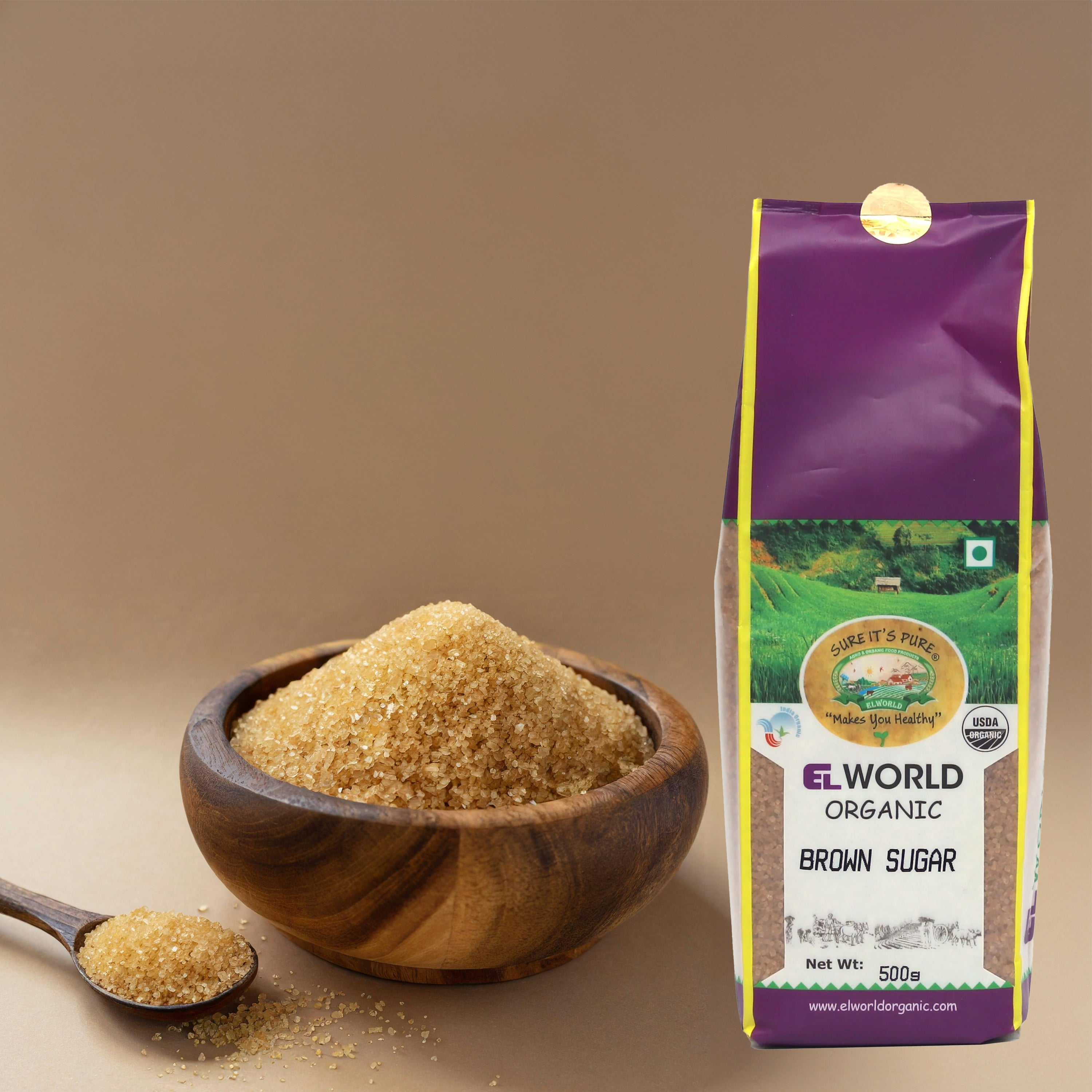 Elworld Agro & Organic Food Products Brown Sugar