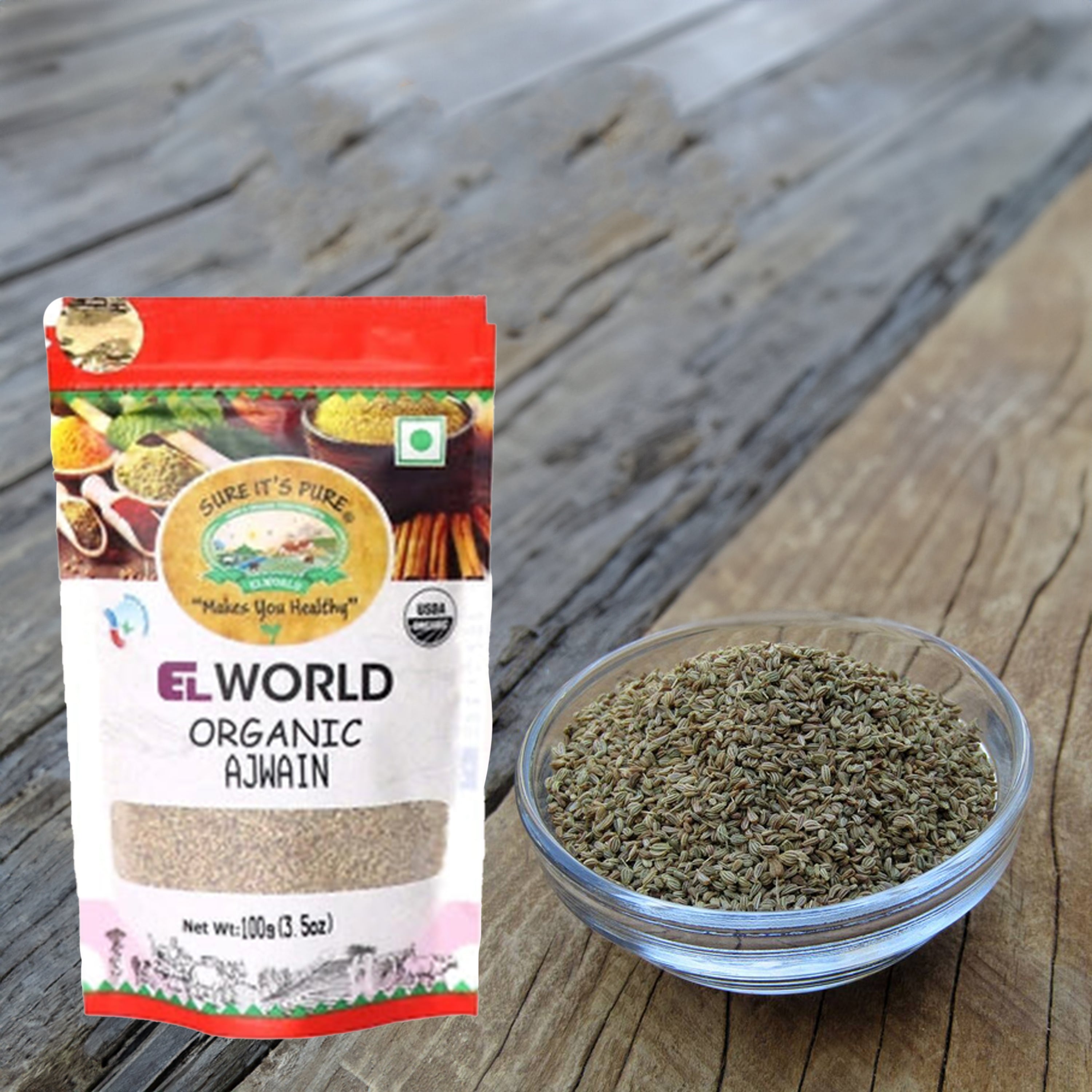 Elworld Agro & Organic Food Products Carom/Ajwain Seed 100 g