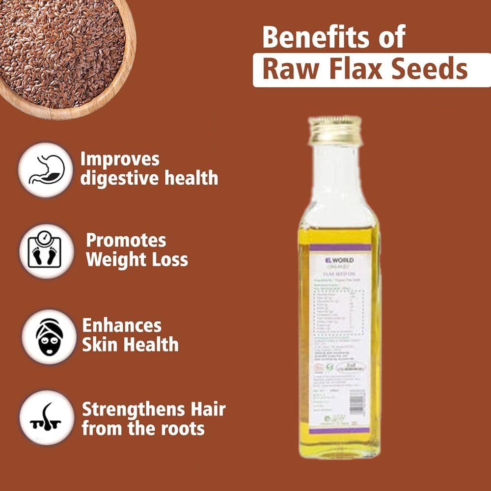 Elworld Agro & Organic Food Products Flaxseed Alsi/Teesi Oil