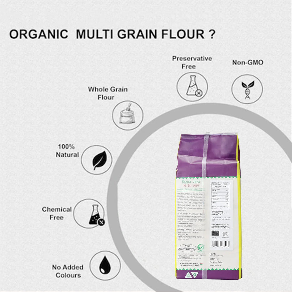 Elworld Agro & Organic Food Products Multigrain Flour