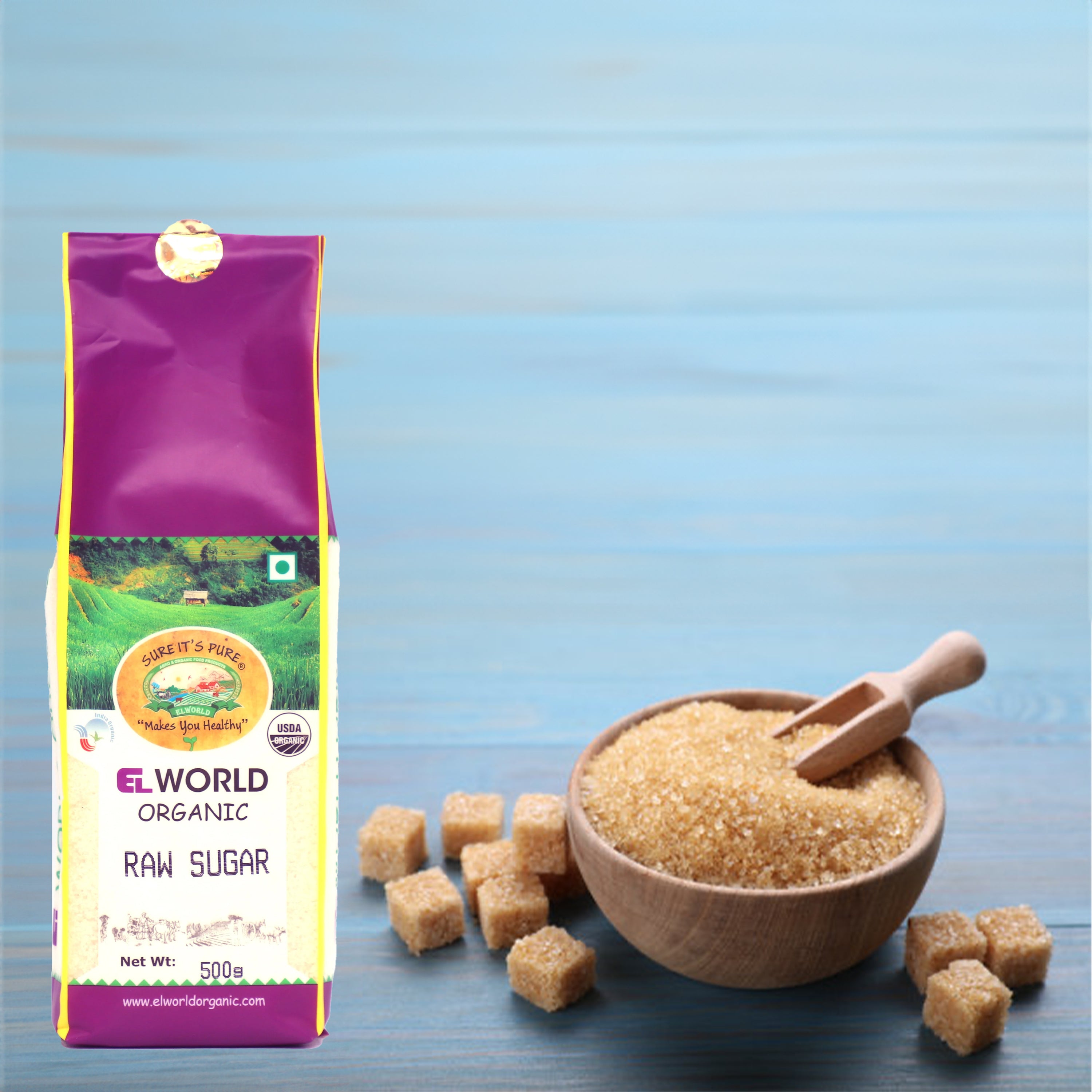 Elworld Agro & Organic Food Products Raw Sugar