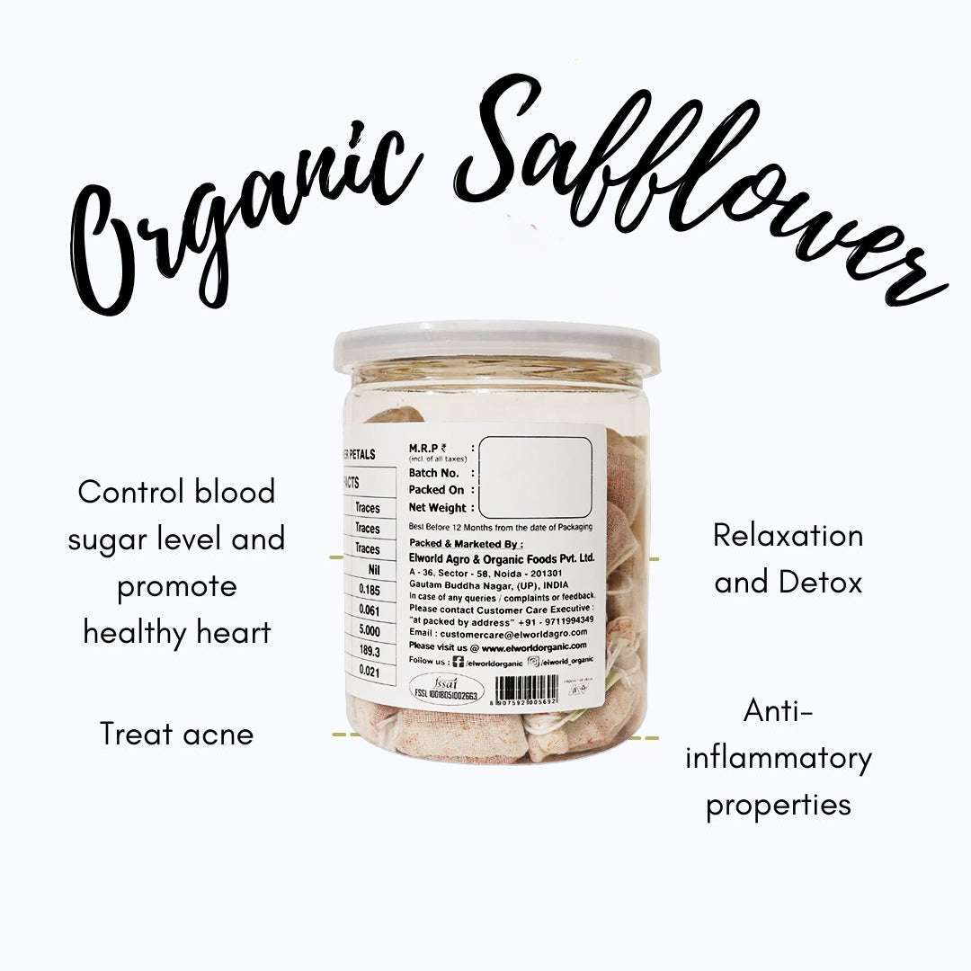 Elworld Agro & Organic Food Products Safflower Tea (Yellow Tea) 40 g