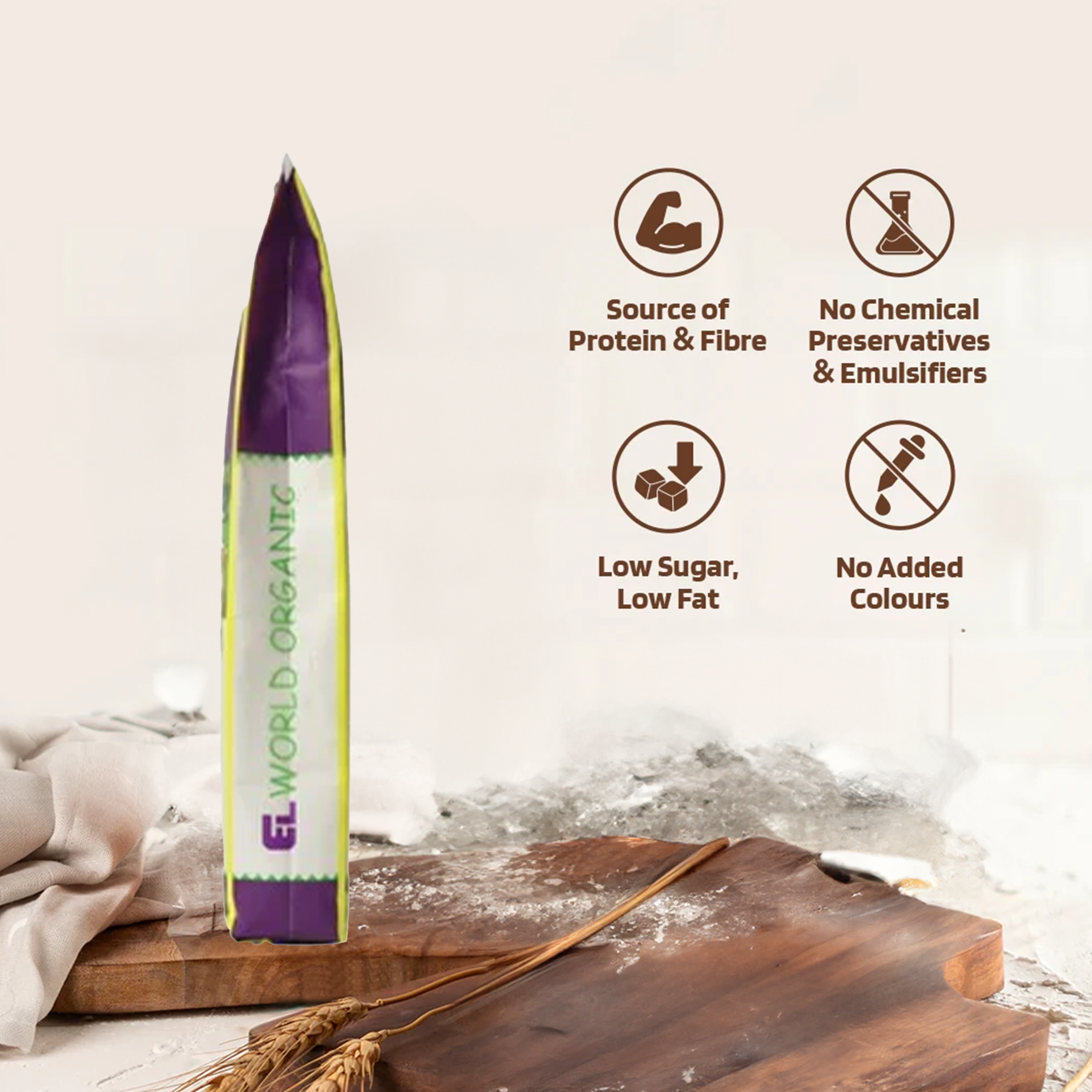 Elworld Agro & Organic Food Products Wheat Maida 500 g