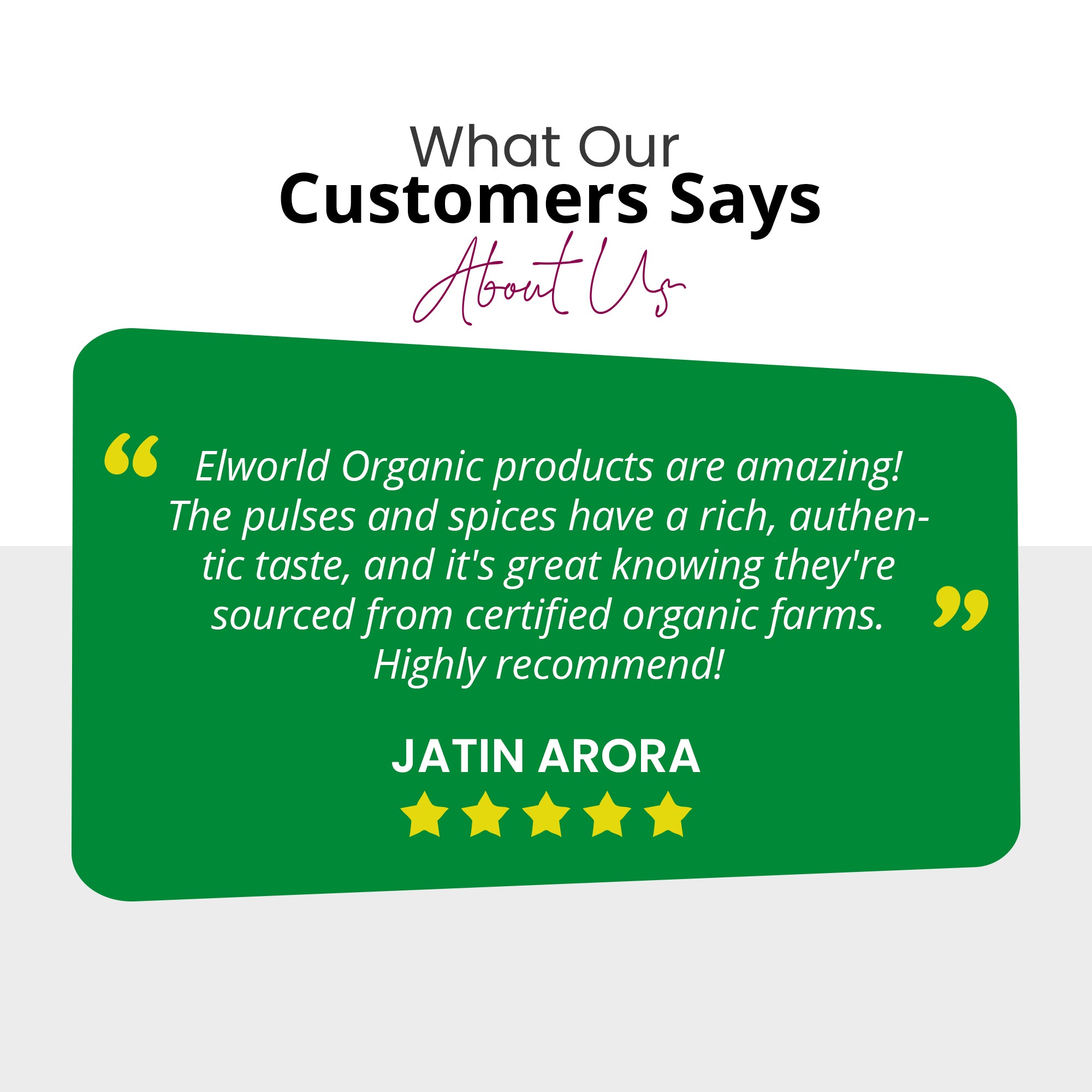 Positive review for Wood Pressed Groundnut Oil