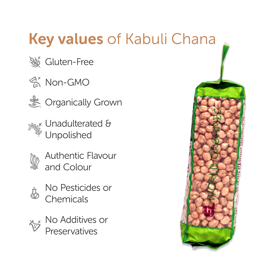Elworld Agro & Organic Food Products Chick Peas/Kabuli Chana - Elworld Organic