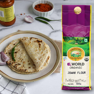 Elworld Agro & Organic Food Products Jowar Flour 500 g - Elworld Organic