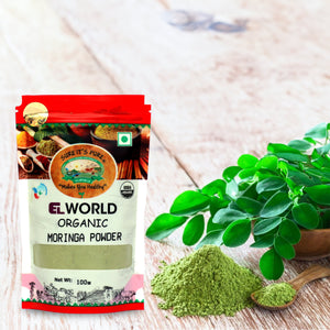 Elworld Agro & Organic Food Products Moringa Powder - 100 g - Elworld Organic