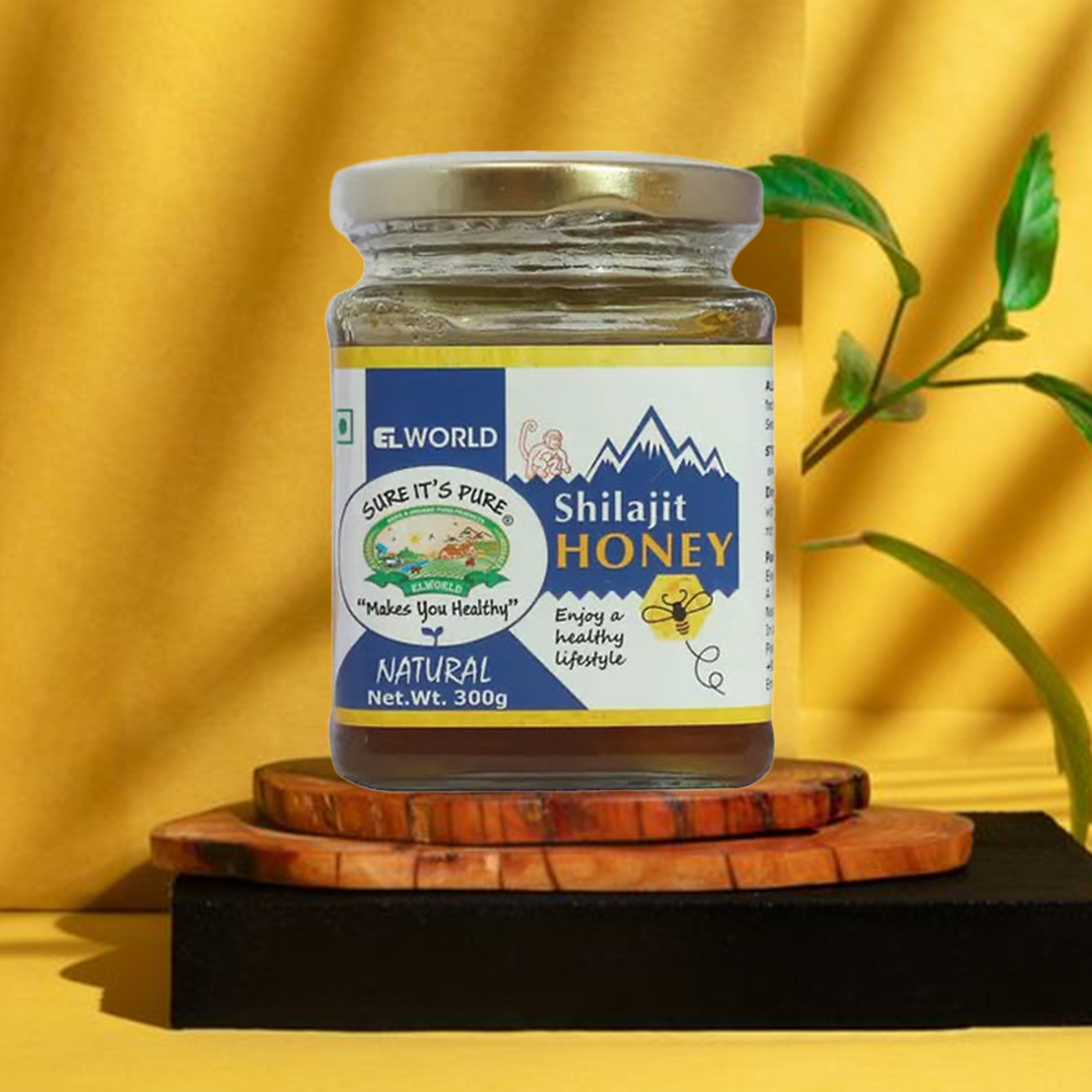Elworld Agro & Organic Food Products Shilajit Honey - 300 GRM - Elworld Organic