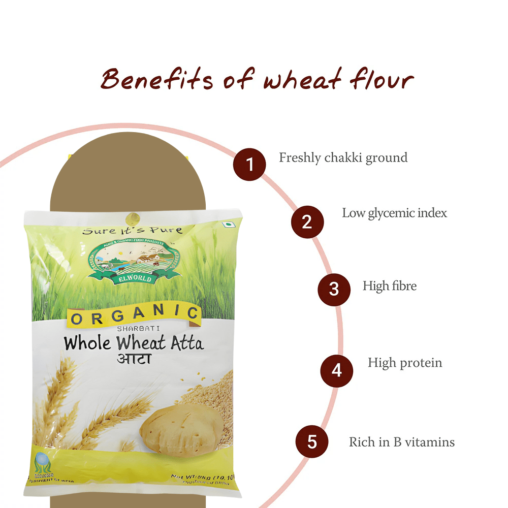 Elworld Agro & Organic Food Products Whole Wheat Flour - Elworld Organic