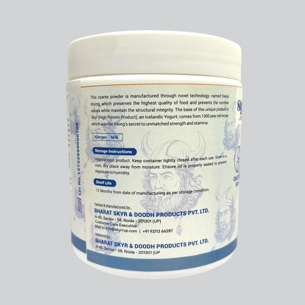 Freeze Dried Skyr – Instant Pre Mix High Protein Powder (Original) – 300g - Elworld Organic