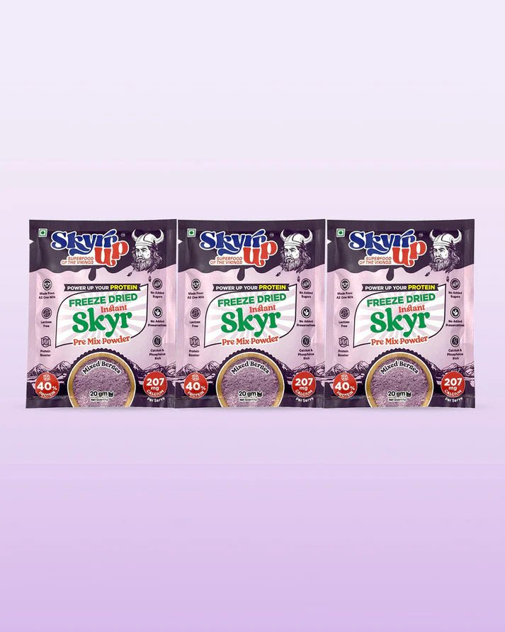 Skyr - Pre Mix Mix Berries (Pack of 3) - 20g each - Elworld Organic