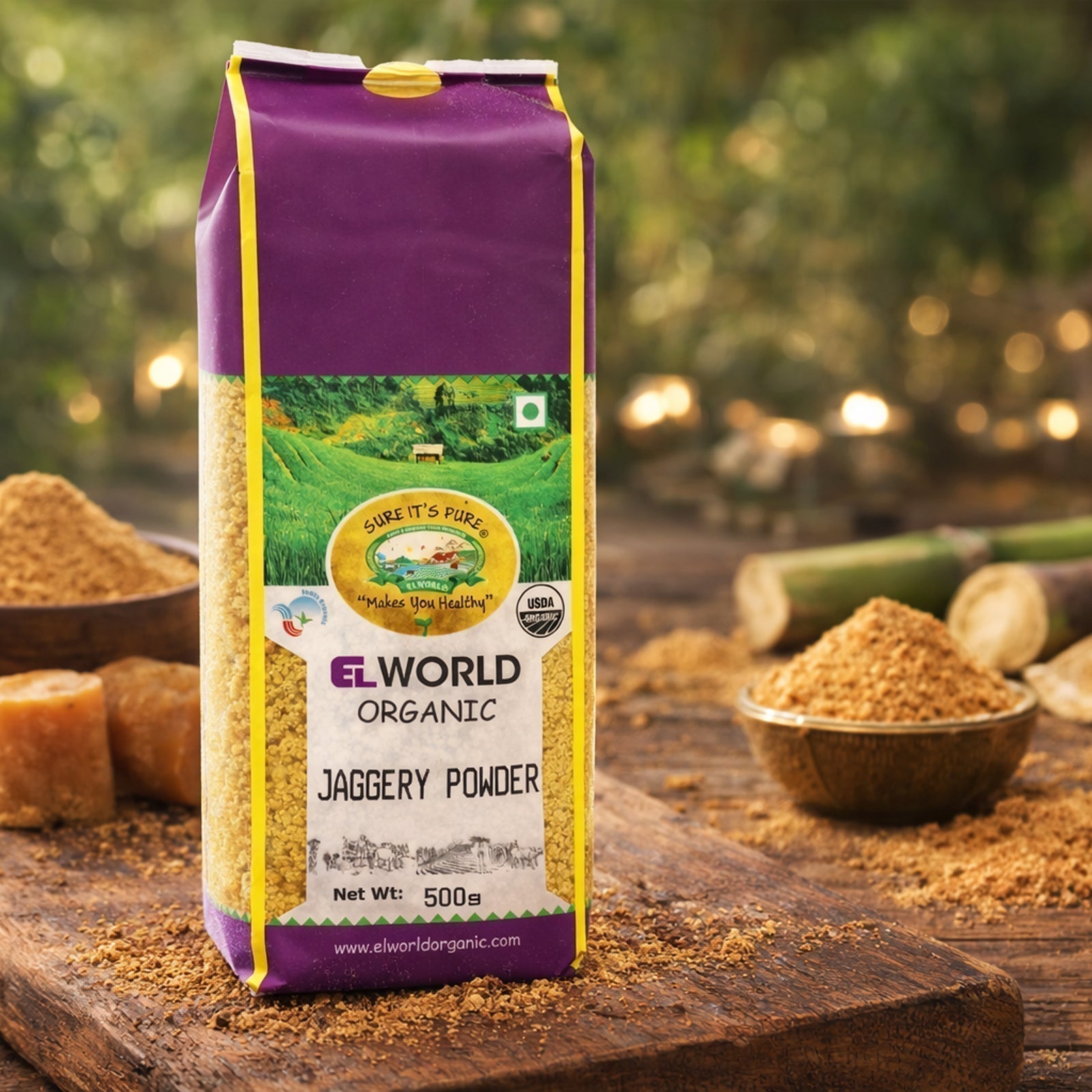 A Healthier Sweet Tradition: Elworld Organic Jaggery Powder - Elworld Organic