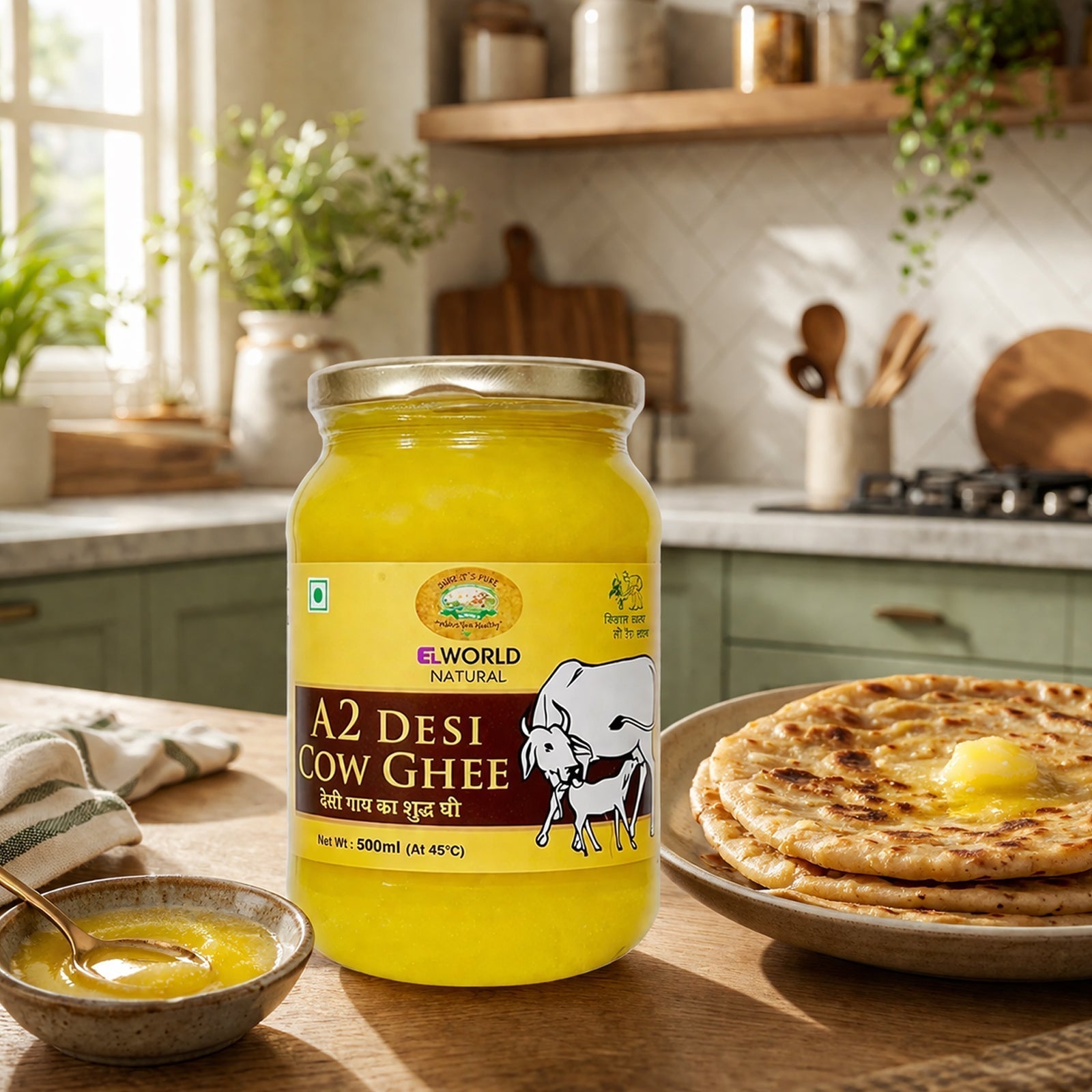 A2 Desi Cow Ghee – The Taste of Purity in Every Spoon | Elworld Organic - Elworld Organic