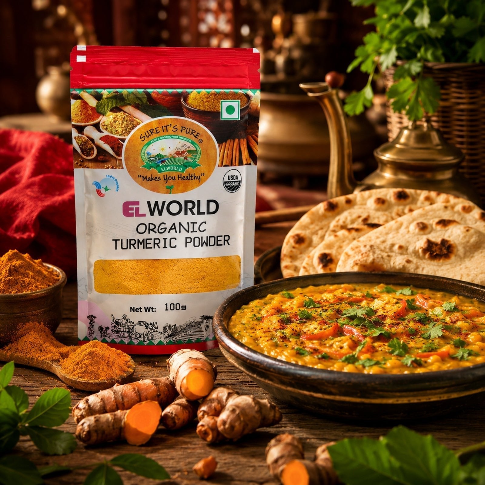 How to Identify Pure Turmeric Powder at Home - Elworld Organic
