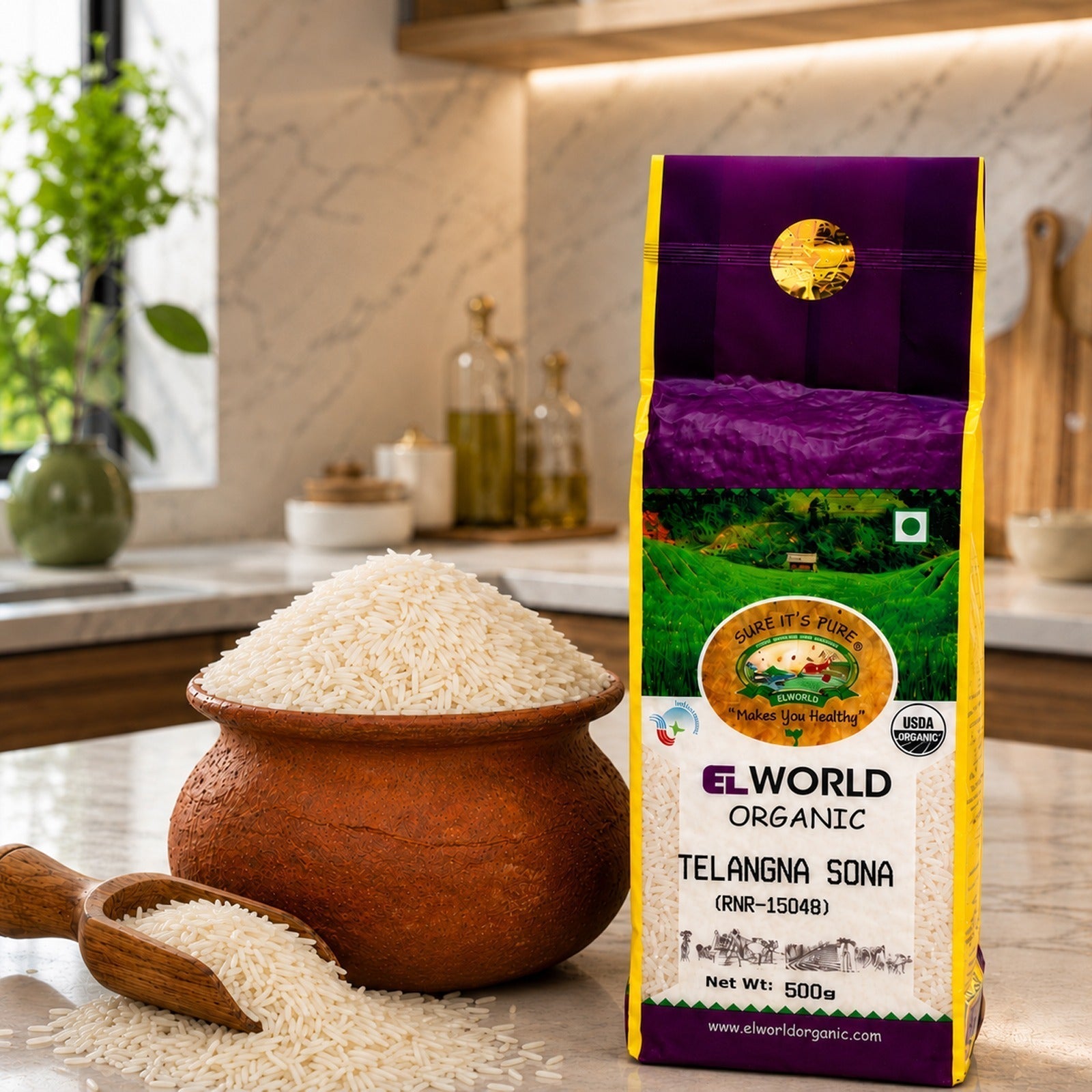 Telangana Sona Rice Benefits: Why It’s Better Than Basmati? - Elworld Organic