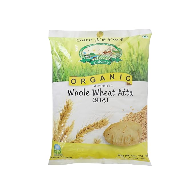 Elworld Agro & Organic Food Products Sharbati Whole Wheat Flour