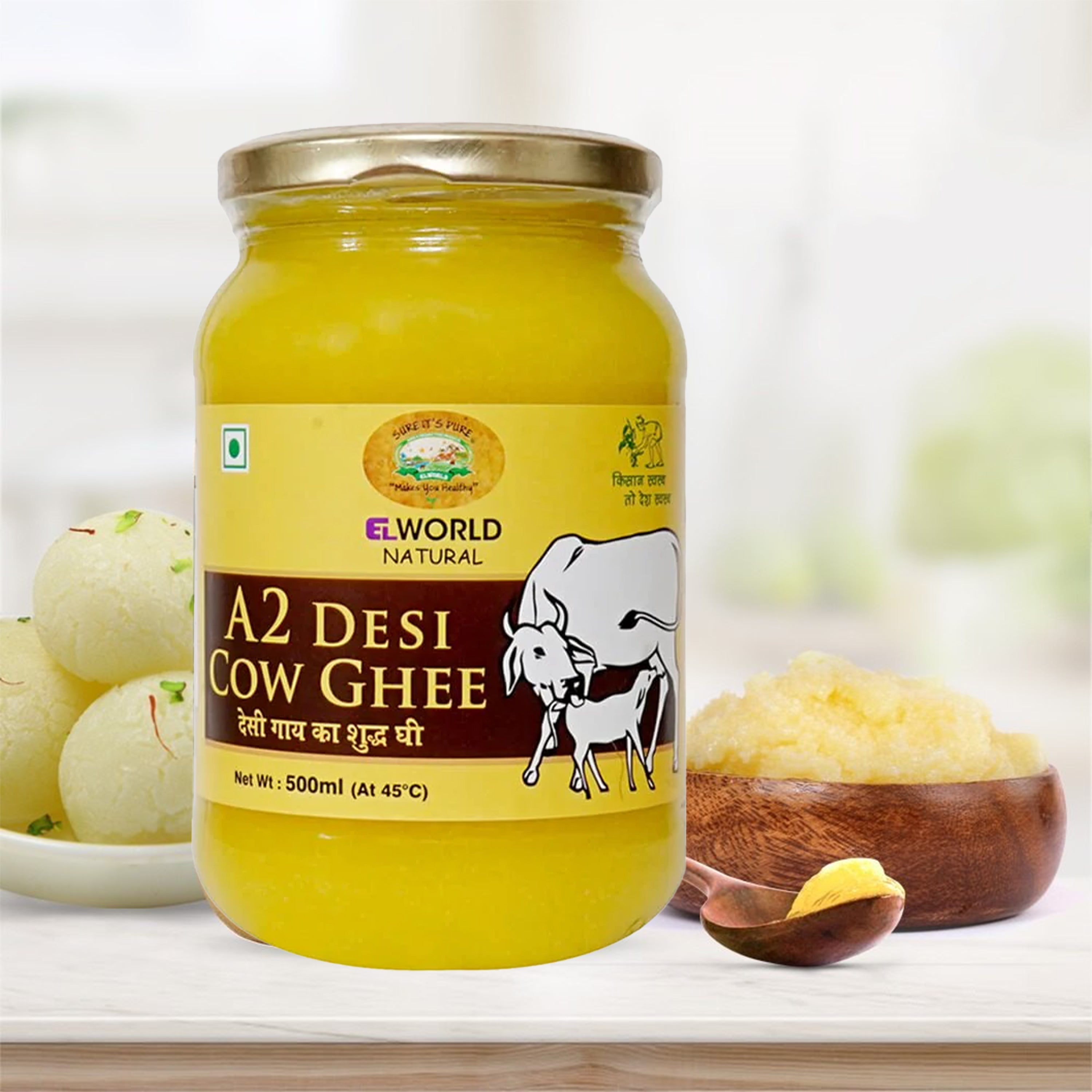 Elworld Agro & Organic Food Products A2 Desi Cow Ghee