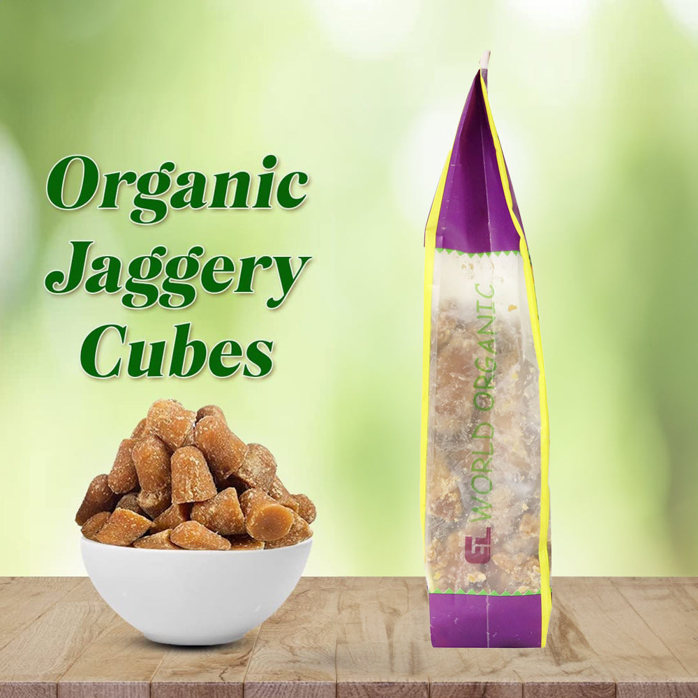 Elworld Agro & Organic Food Products Jaggery Cube 500 g