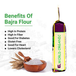 Elworld Agro & Organic Food Products Bajra Flour 500g - Elworld Organic