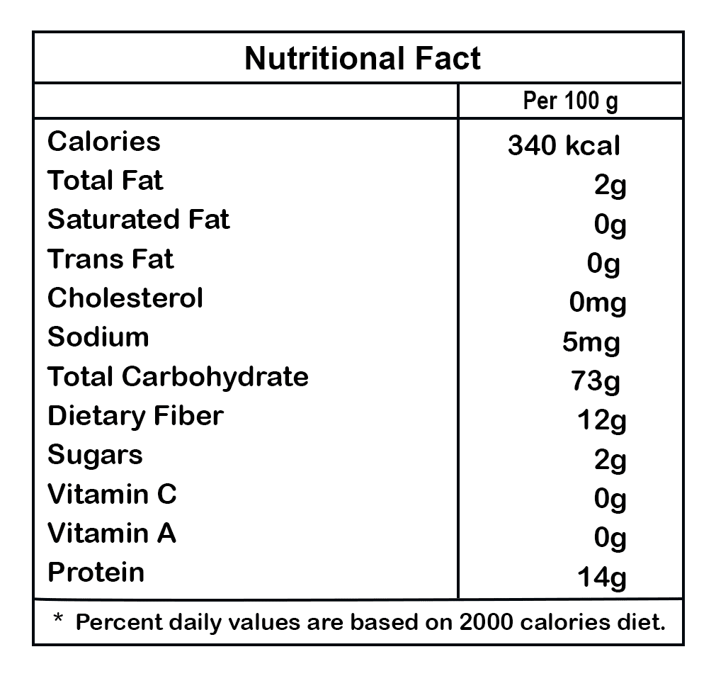 Elworld Agro & Organic Food Products Barley Dalia 500 g - Elworld Organic