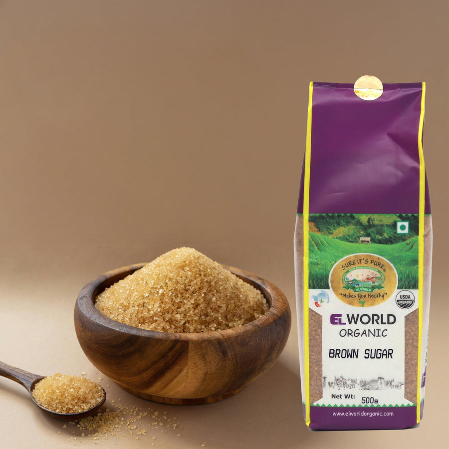 Elworld Agro & Organic Food Products Brown Sugar - Elworld Organic