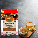 Elworld Agro & Organic Food Products Fenugreek Methi 100 g - Elworld Organic