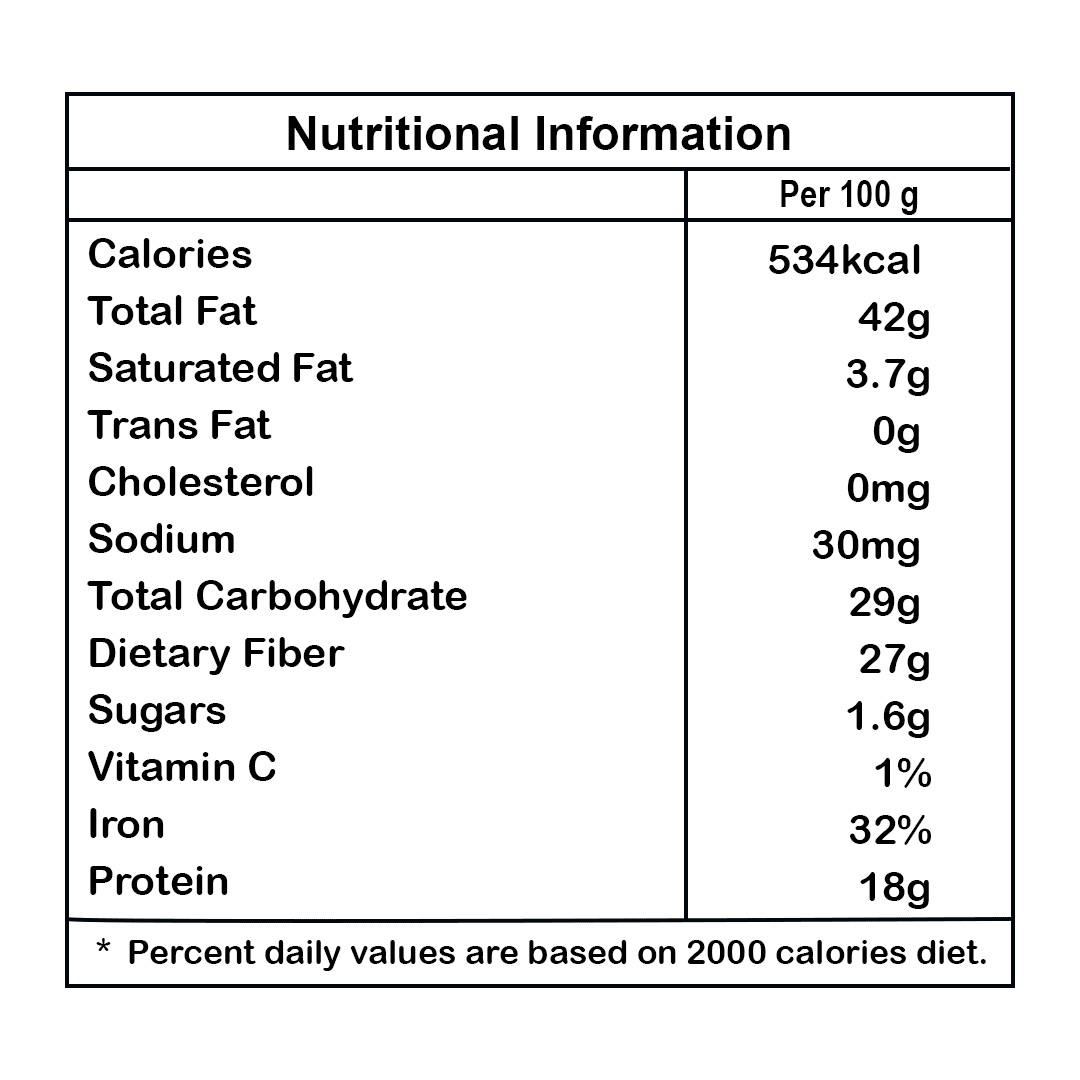 Elworld Agro & Organic Food Products Flaxseed (Alsi/ Teesi) - 100g - Elworld Organic