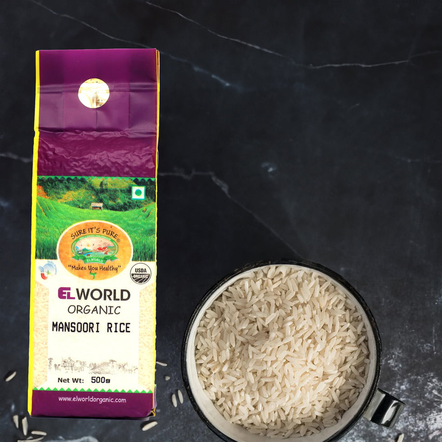 Elworld Agro & Organic Food Products Mansoori Rice - Elworld Organic