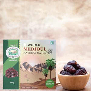 Elworld Agro & Organic Food Products Medjoul Dates 500 g - Elworld Organic