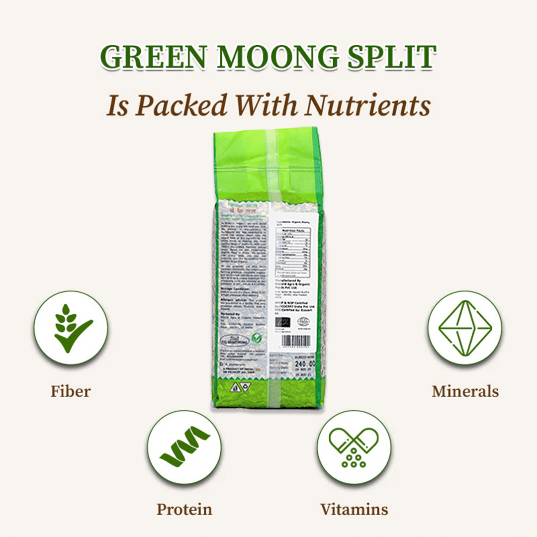 Elworld Agro & Organic Food Products Moong Dal Split - Elworld Organic