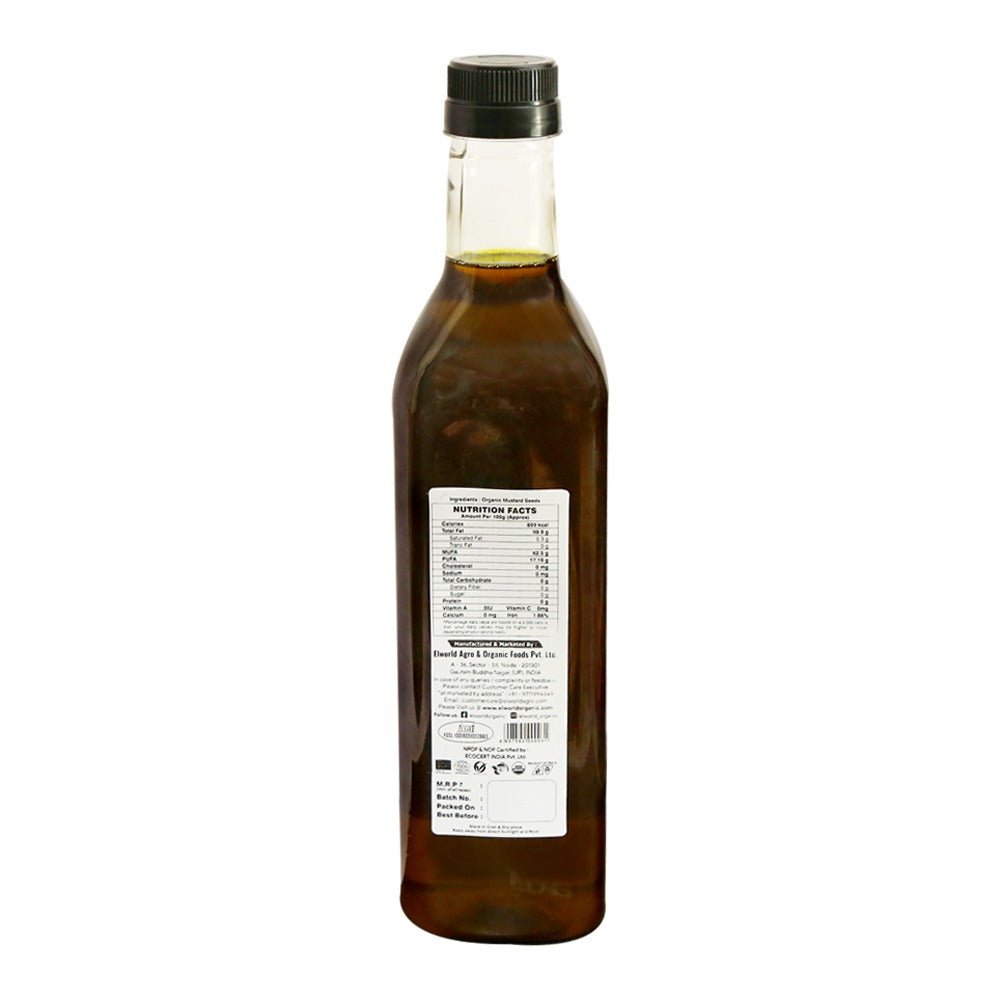 Elworld Agro & Organic Food Products Mustard Oil - Elworld Organic