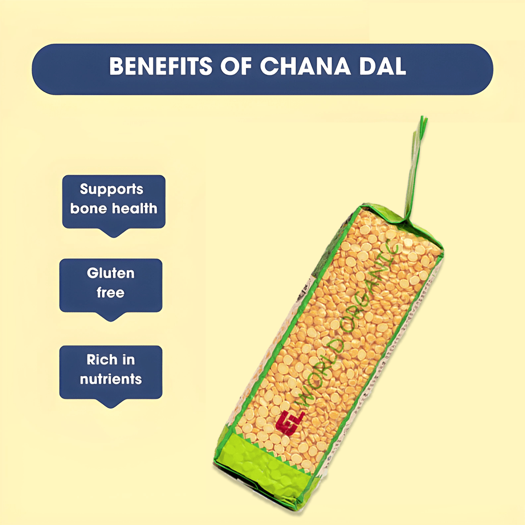 Elworld Agro & Organic Food Products Organic Chana Dal - Elworld Organic