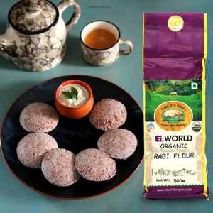 Elworld Agro & Organic Food Products Ragi Flour 500 g - Elworld Organic