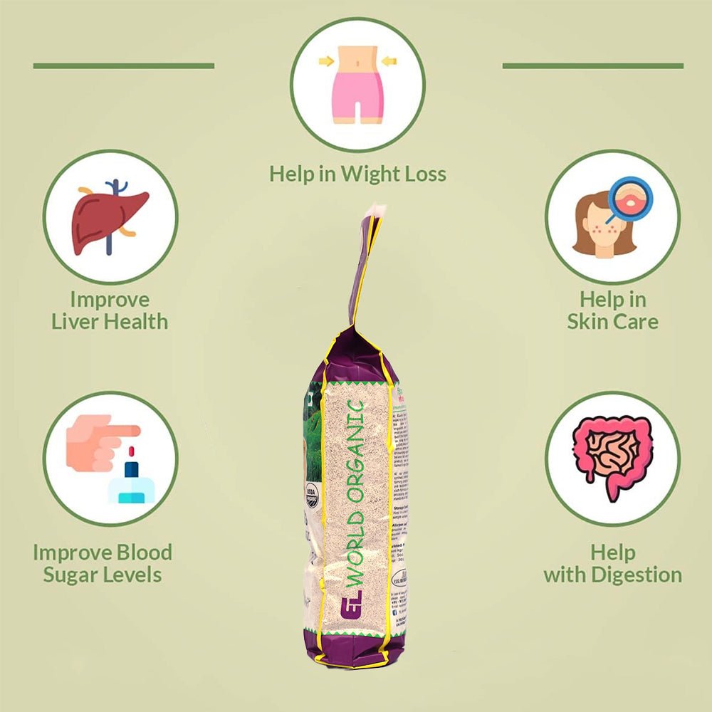 Elworld Agro & Organic Food Products Ragi Flour 500 g - Elworld Organic