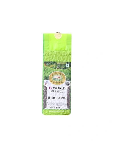 Elworld Agro & Organic Food Products Rajma Jammu (Kidney Beans) - 500 grams - Elworld Organic