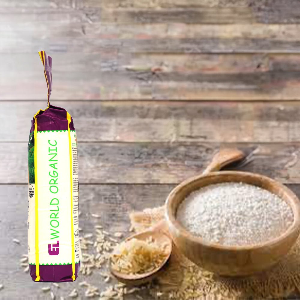 Elworld Agro & Organic Food Products Rice Flour 500 g - Elworld Organic