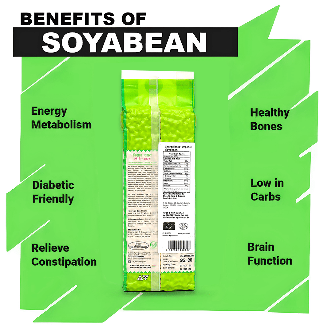 Elworld Agro & Organic Food Products Soybean Whole - Elworld Organic