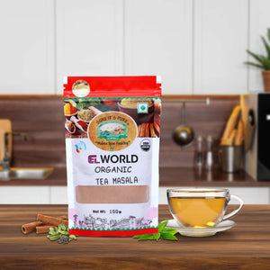 Elworld Agro & Organic Food Products Tea Masala - 100 g - Elworld Organic