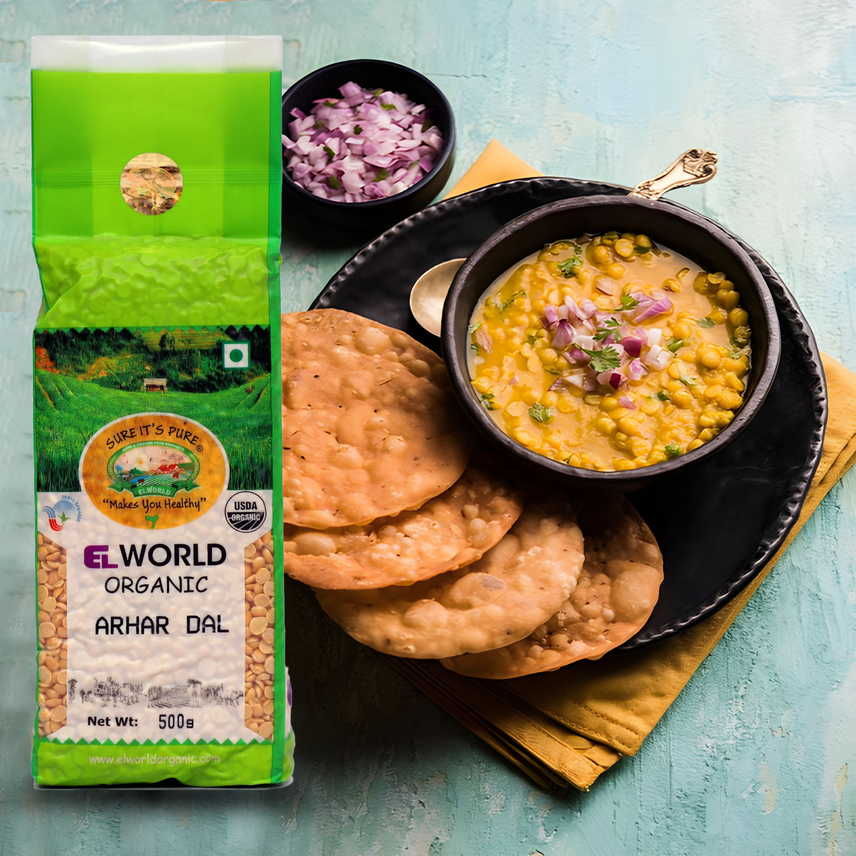 Elworld Agro & Organic Food Products Toor/Arhar Dal - Elworld Organic