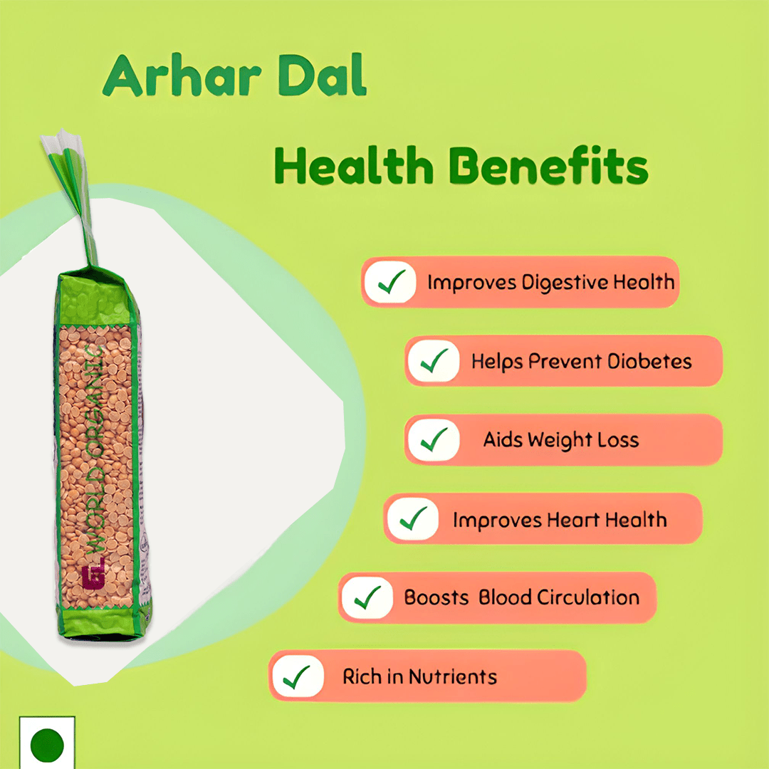 Elworld Agro & Organic Food Products Toor/Arhar Dal - Elworld Organic