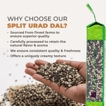 Elworld Agro & Organic Food Products Urad Split - Elworld Organic