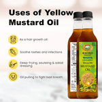 Elworld Agro & Organic Food Products Yellow Mustard Oil 1 ltr - Elworld Organic