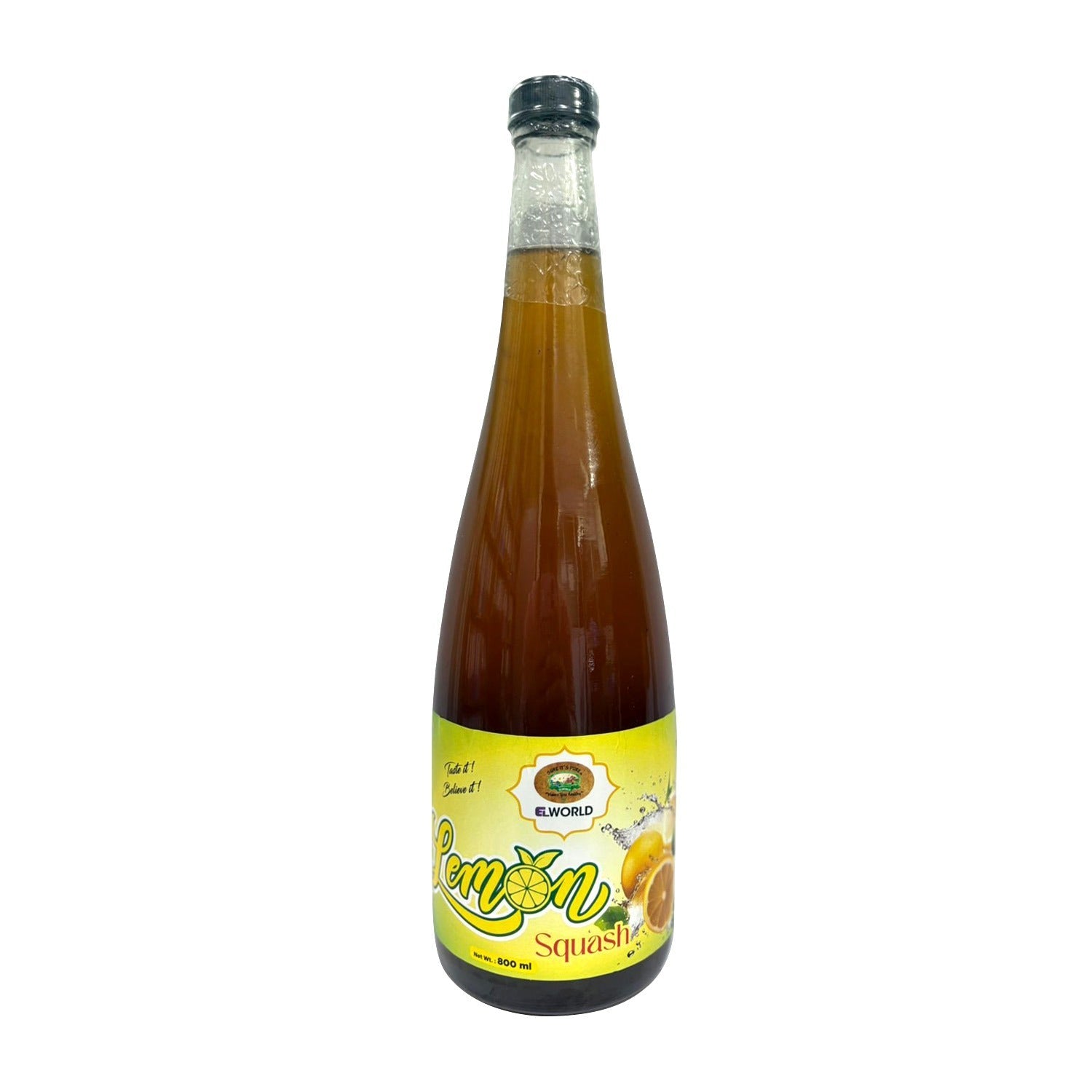 ELworld Agro & Organic Foods Lemon Squash - 800ml - Elworld Organic