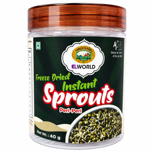 ELWORLD Freeze-Dried Instant Sprouts Peri Peri- 40g - Elworld Organic