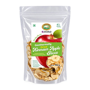 ELWORLD Geothermally Dried Kinnaur Apple Slices – 200 g - Elworld Organic